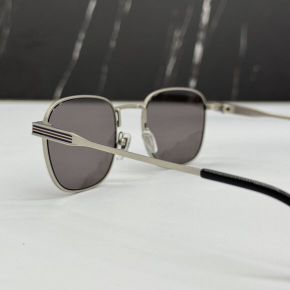 NEW GUCCI GG1876S 003 WOMEN SILVER/GRAY SUNGLASSES GUCCI - Picture 6 of 10